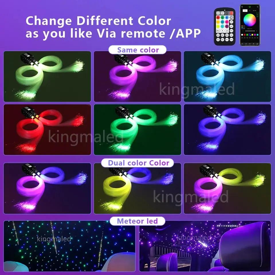 20W Dual Color Twinkle Car Roof Star Light with RGB Meteor Music APP Control Sparkling Starry Sky Integrated Atmosphere light In stock with Supplier 7 to 14 days