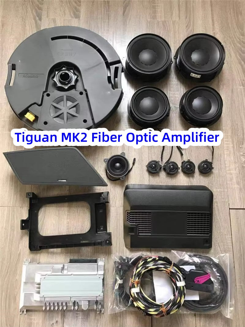 VW Tiguan mk2 Whole Set dynaudio (4 Tweeter/4 Woofer/1 Subwoofer/1 Amplifier) With Cable