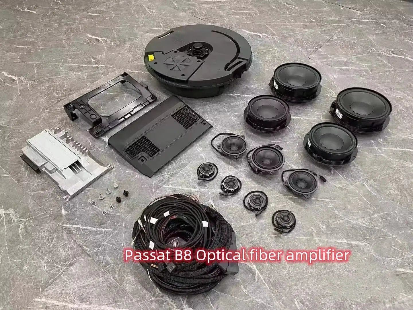 VW Passat B8 / B8.5 Whole Set Harmon Kardon (4 Tweeter/4 Woofer/1 Subwoofer/1 Amplifier) With Cable In stock with Supplier 7 to 14 days