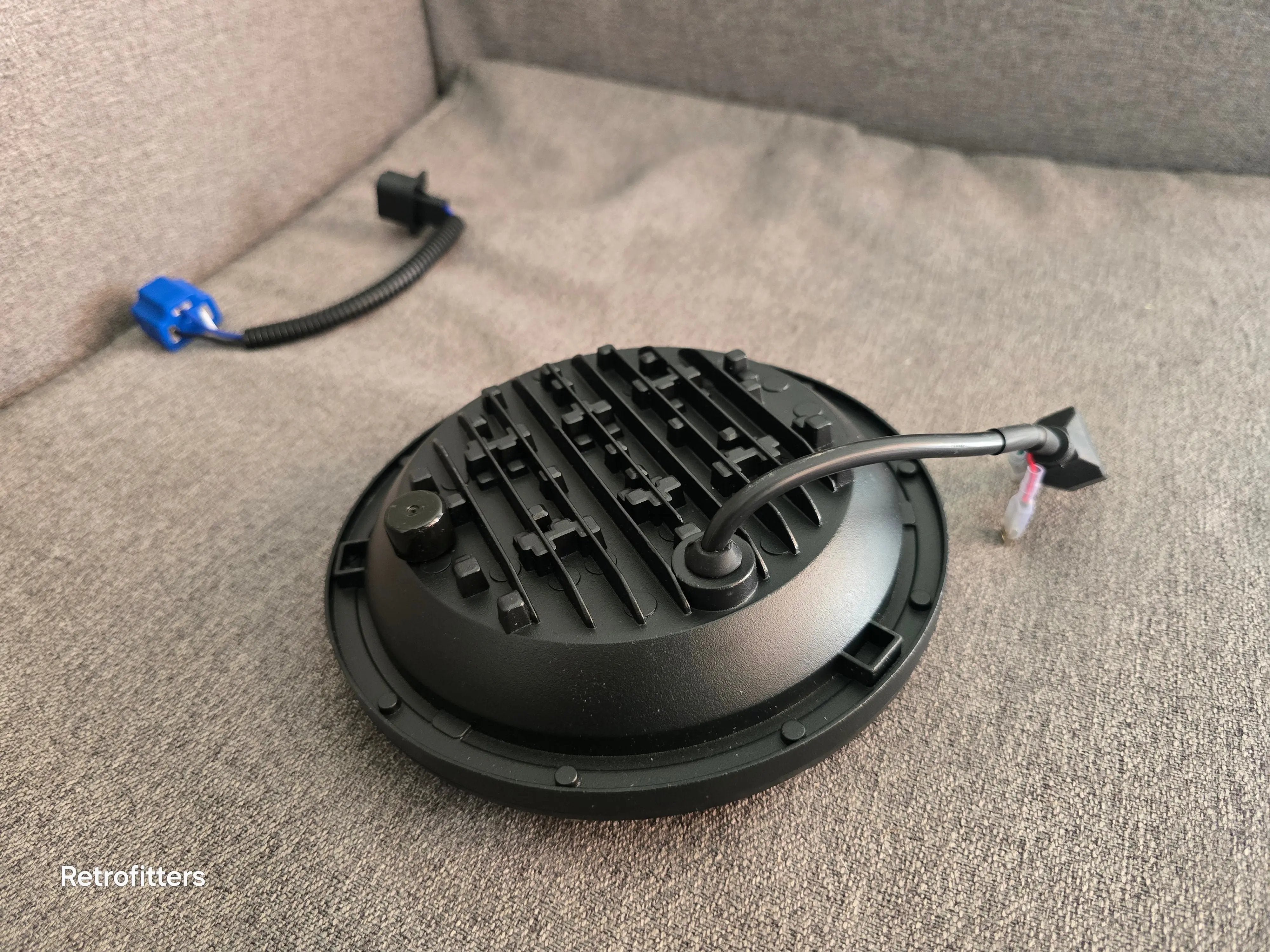 7 Inch 45W LED Headlight With DRL Daytime Running Light High Low Beam Amber Turn Signal set of 2 Retrofitters RSA