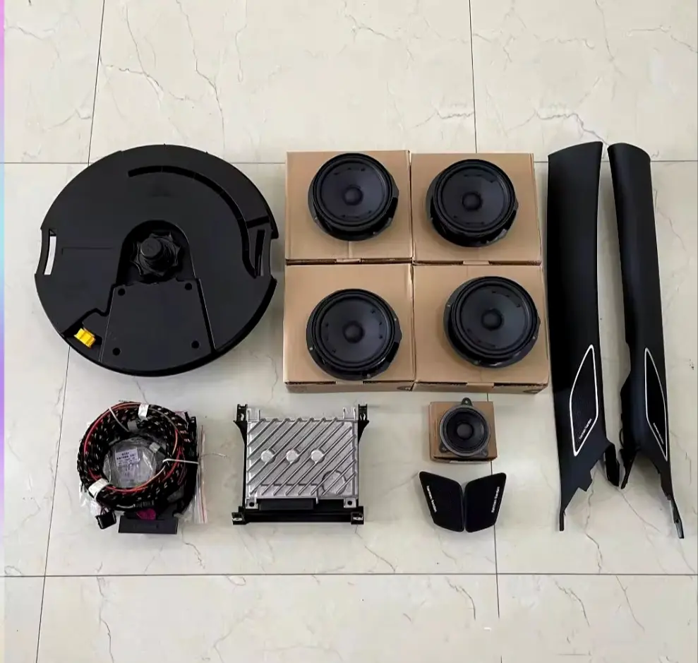 VW Golf MK8 GTI R-Line TSi Whole Harman Kardon Set H&K (4 Tweeter/4 Woofer/1 Subwoofer/1 Amplifier) A Pillar(Black/Gray) With Cable In stock with Supplier 7 to 14 days