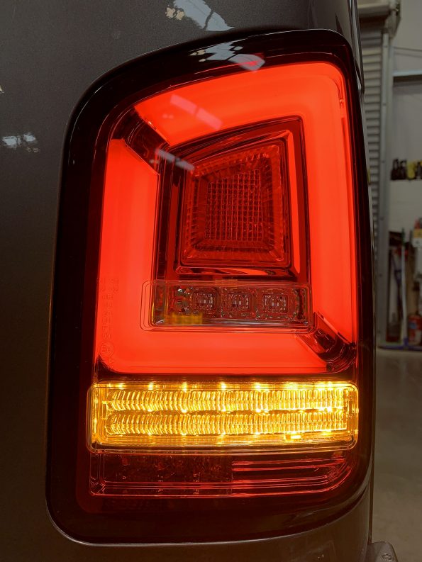 VW Transporter T5.1 (2010-15) – Rear Lights – Sequential Indicator – LED – RHD – Red