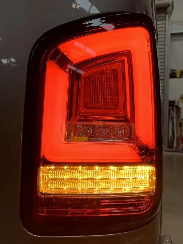 VW Transporter T5.1 (2010-15) – Rear Lights – Sequential Indicator – LED – RHD – Red In stock with Supplier 7 to 14 days