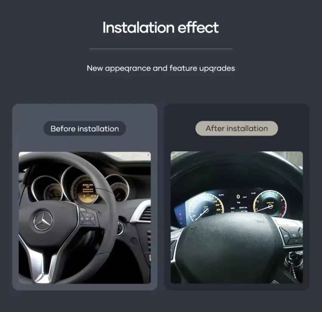 Virtual cluster for Mercedes Benz C/GLC W205/W253 15-18ys Auto In stock with Supplier 7 to 14 days