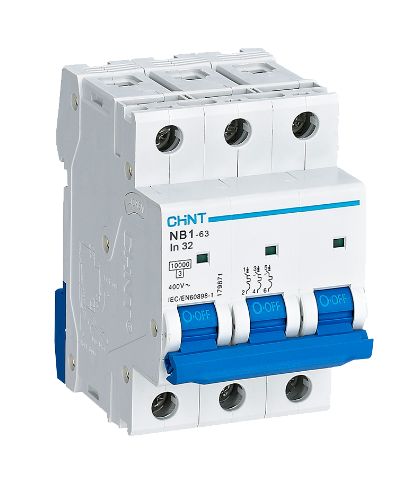 6kA 3P 63A Circuit Breaker C-Curve