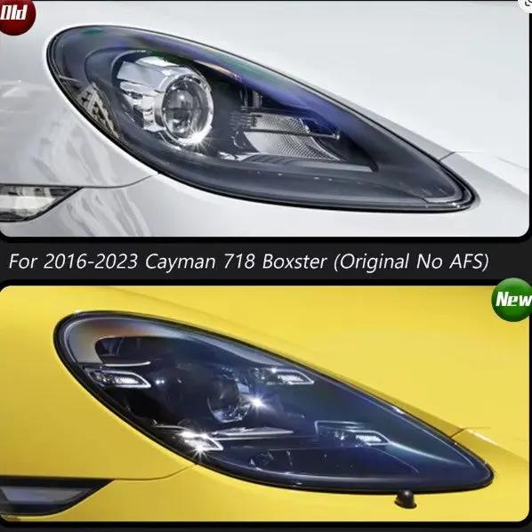 Porsche Cayman 718 Headlight Boxster 2016-2023 Upgrade New DRL Dynamic Turn Signal LED Headlight Auto Accessories In stock with Supplier 7 to 14 days