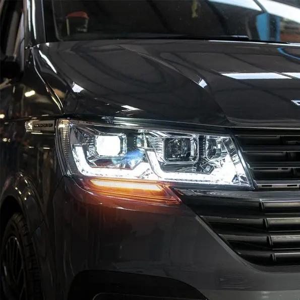 VW Transporter Headlight Upgrade RHDTHQ T6.1 LED Headlights Chrome In stock with Supplier 7 to 14 days