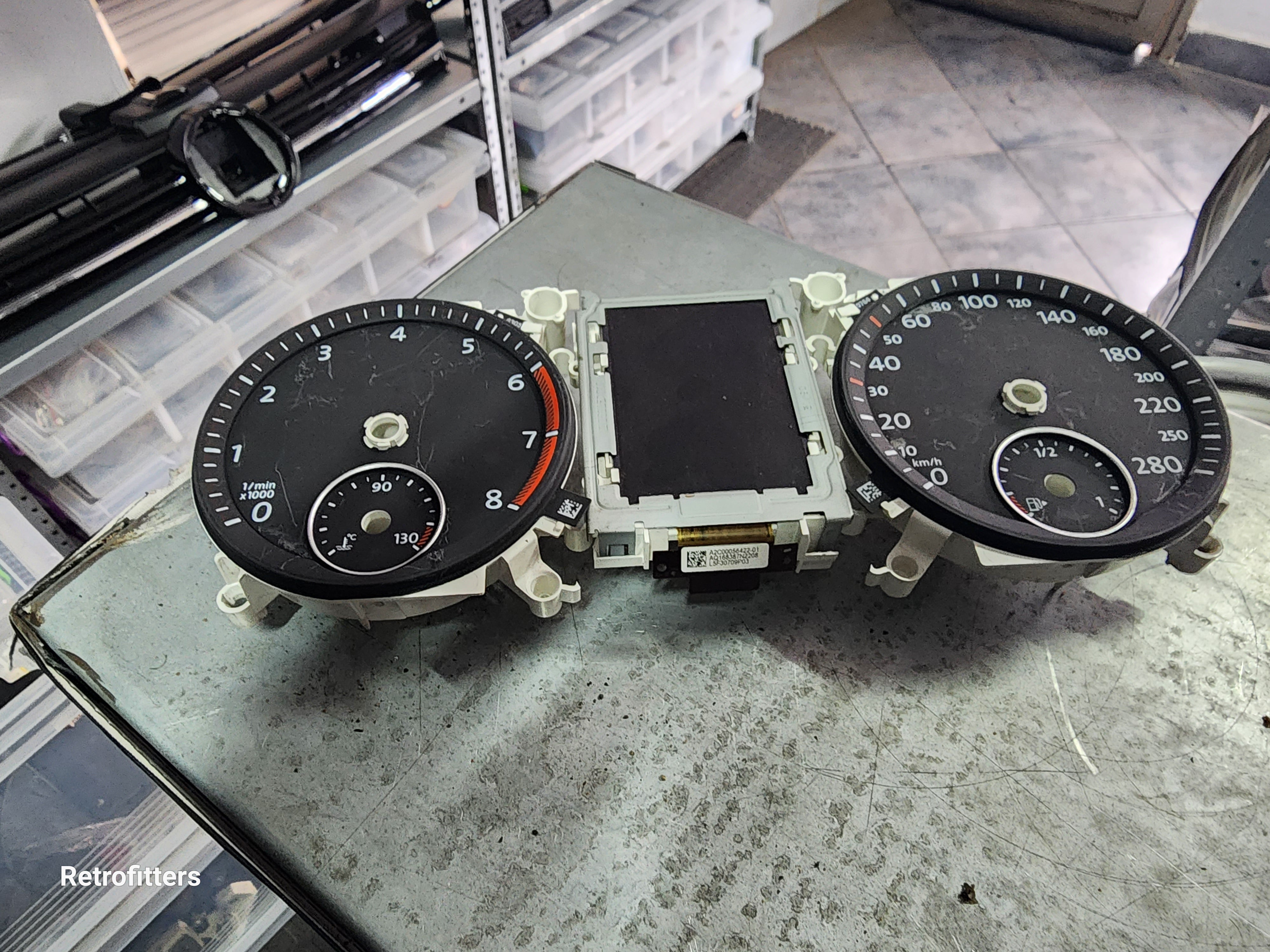 Pre loved (gebruikte) Golf mk6 gti Cluster gesig