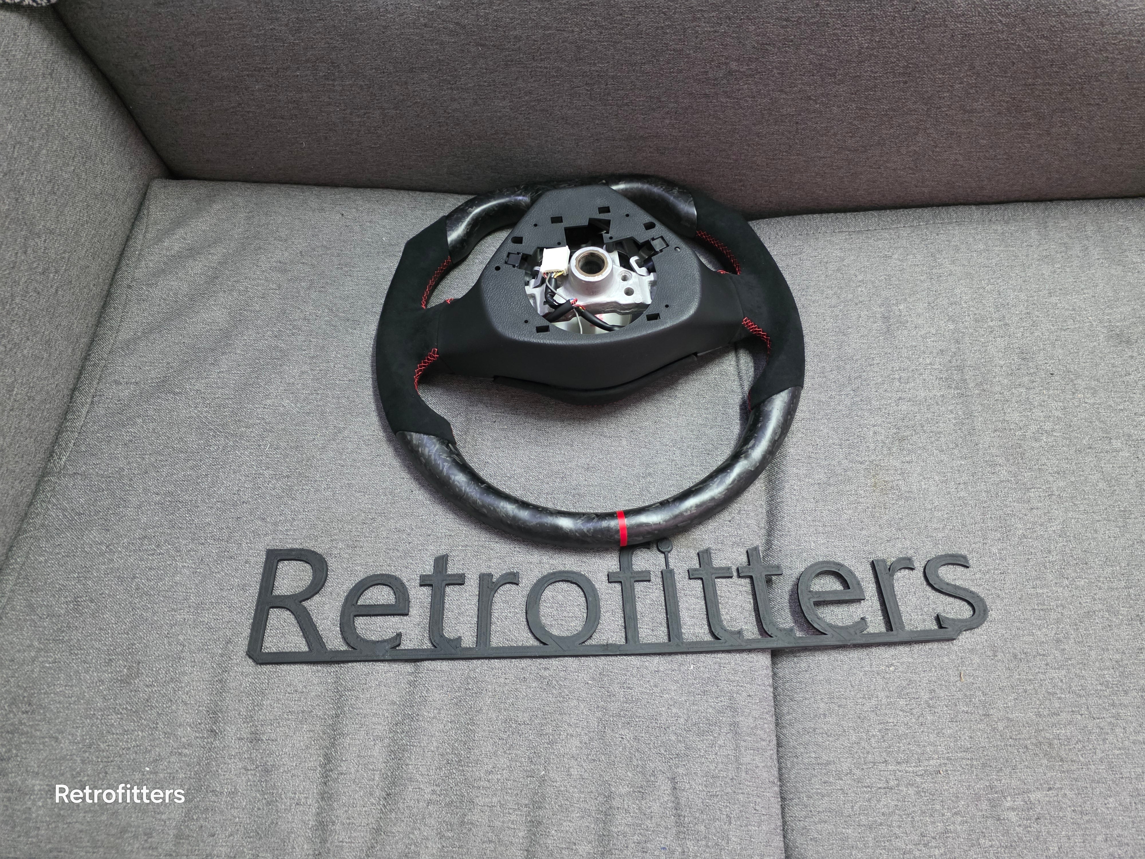 Carbon Fiber Steering Wheel Subaru (Airbag cover excl ) Made on order 6 to 8 weeks
