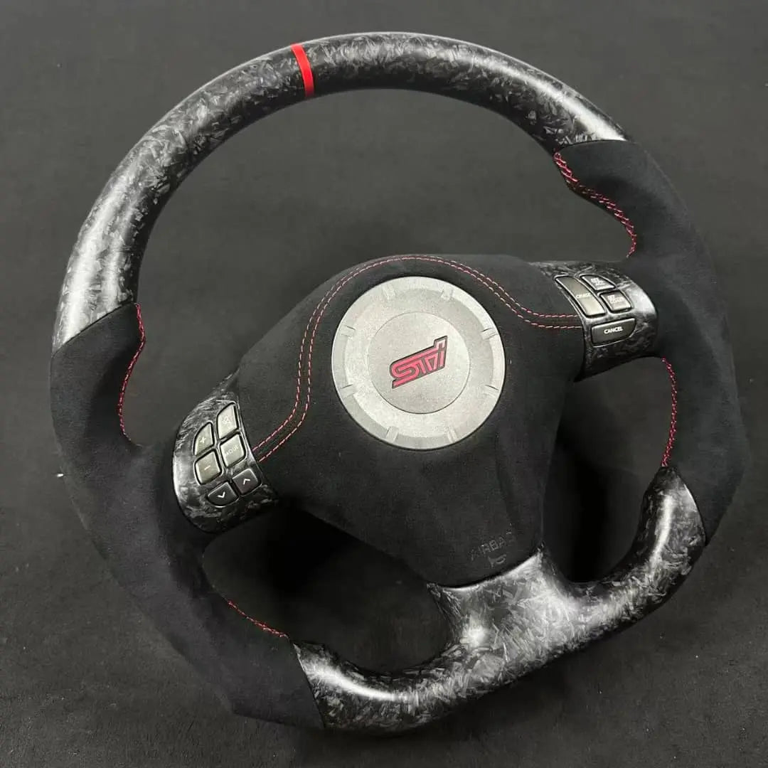 Carbon Fiber Steering Wheel Subaru (Airbag cover excl ) Made on order 6 to 8 weeks