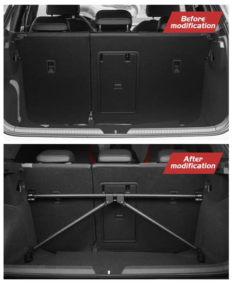 High Quality Carbon Fibre Rear Luggage Compartment
Rack Trunk Cross Bar Anti Slip Frame For VW Golf 7 and 8 Made on order 6 to 8 weeks