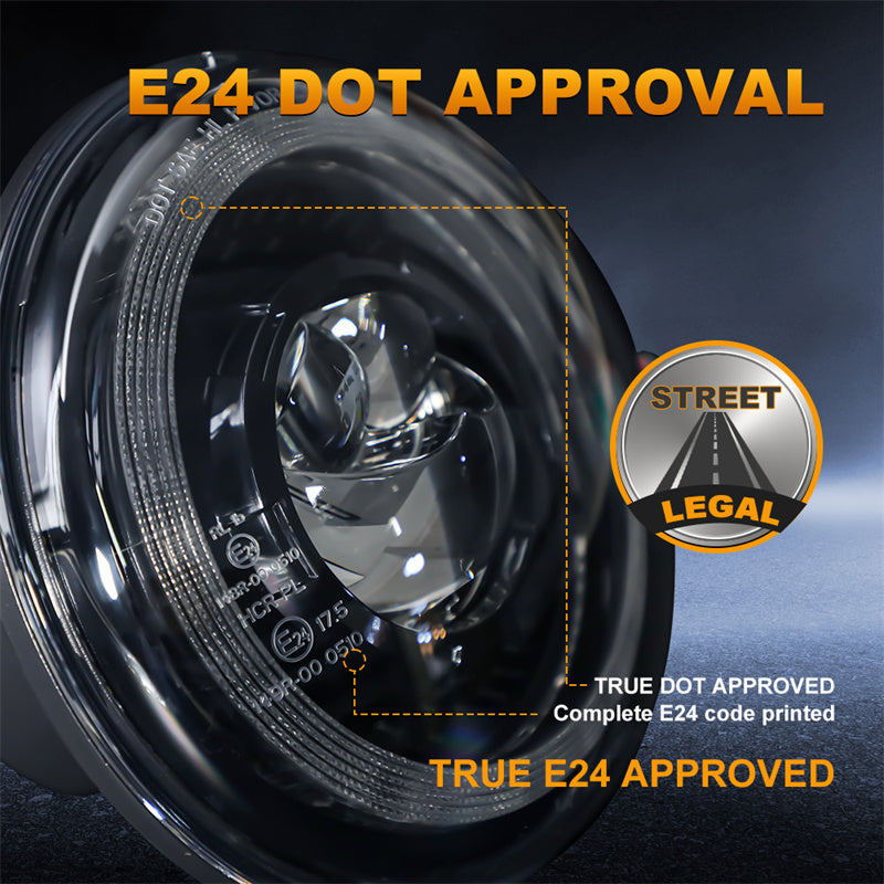 7 Inch LED Headlights Filed 4x4 Turn Signal Round
HeadLight