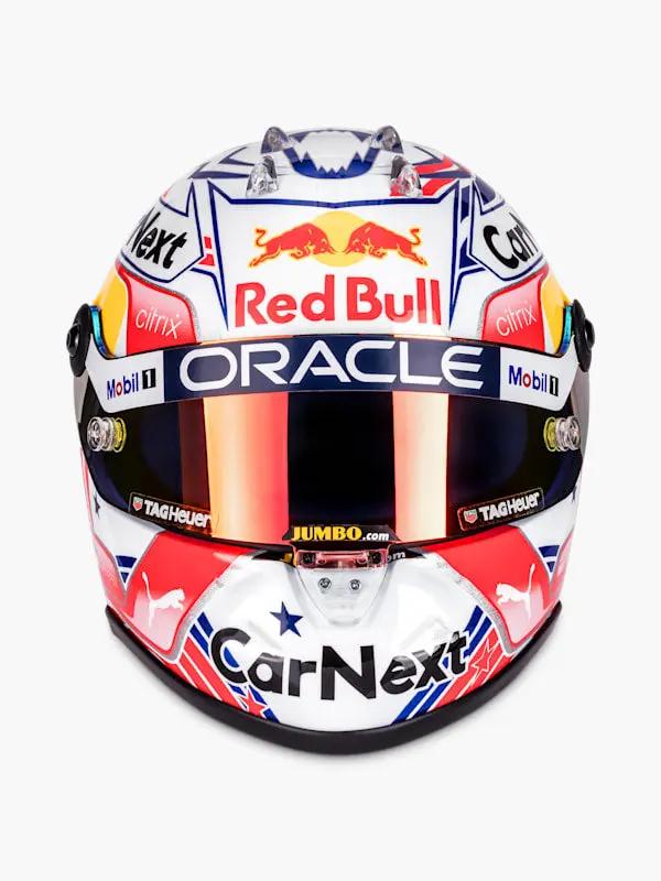 1:2 Red bul Max Verstappen US GP 2022 Mini Helmet In stock with Supplier 7 to 14 days
