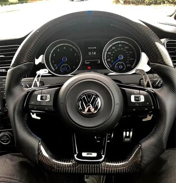 Carbon Fiber Steering Wheel Volkswagen mk7 Gti / R / Rline / Polo Aw1 (Airbag cover excl ) Made on order 6 to 8 weeks
