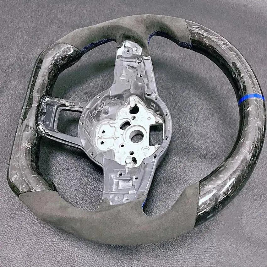 Carbon Fiber Steering Wheel Volkswagen mk7 Gti / R / Rline / Polo Aw1 (Airbag cover excl ) Made on order 6 to 8 weeks