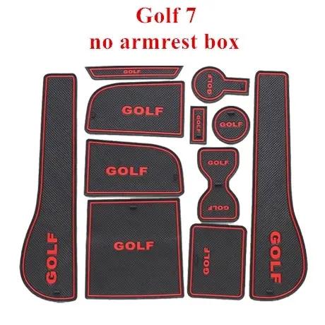 Volkswagen Golf MK6 / MK7 1Set Car Non-Slip Interior cup cushion Door Mat Retrofitters RSA