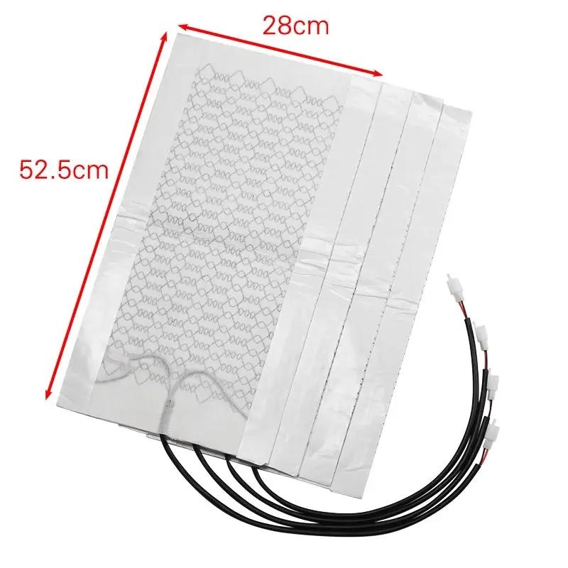 4pcs 6 Level 12V Carbon Fiber Universal Car Seat heaters In stock with Supplier 7 to 14 days