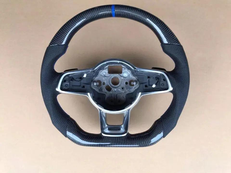 Carbon Fiber Steering Wheel Volkswagen mk7 Gti / R / Rline / Polo Aw1 (Airbag cover excl ) Made on order 6 to 8 weeks