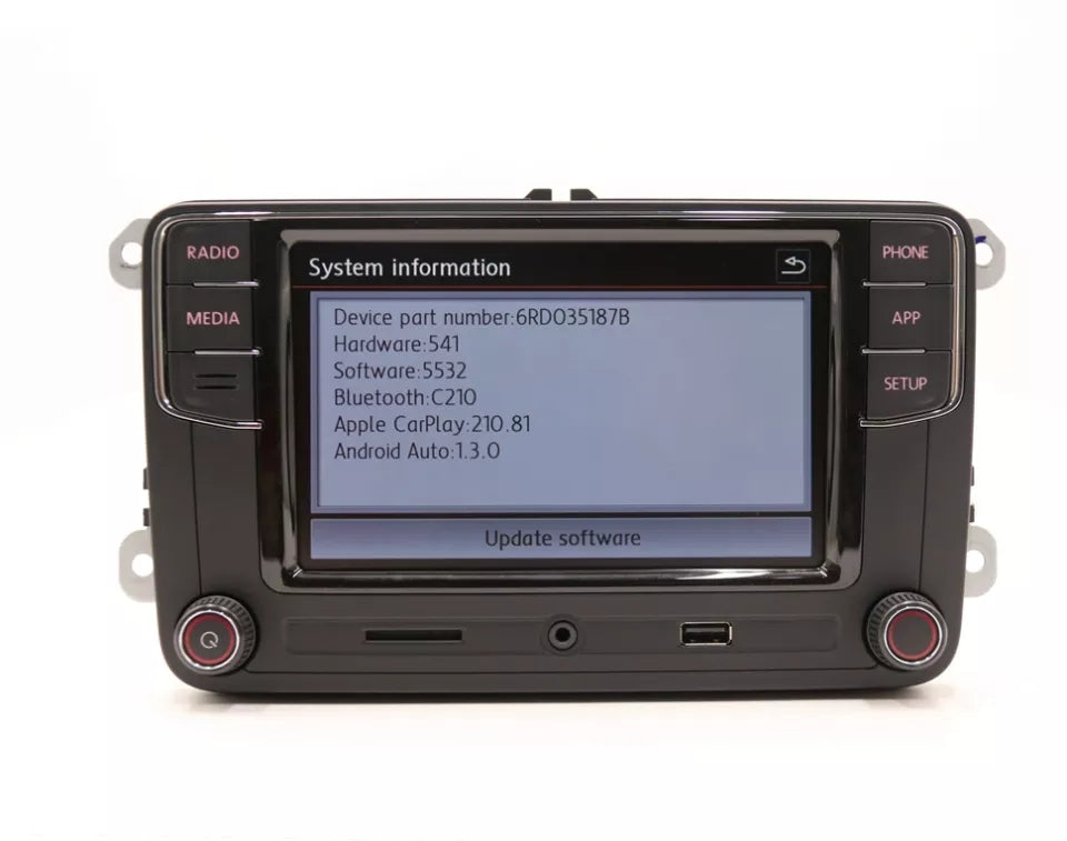 Volkswagen MIB2 6.5 duim Carplay en Android auto MQB Radio rcd340