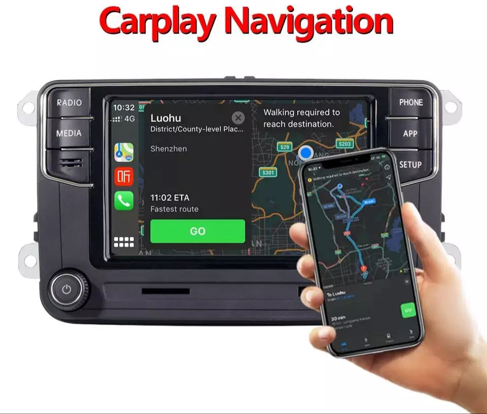 Volkswagen MIB2 6.5 duim Carplay en Android outo MQB Radio