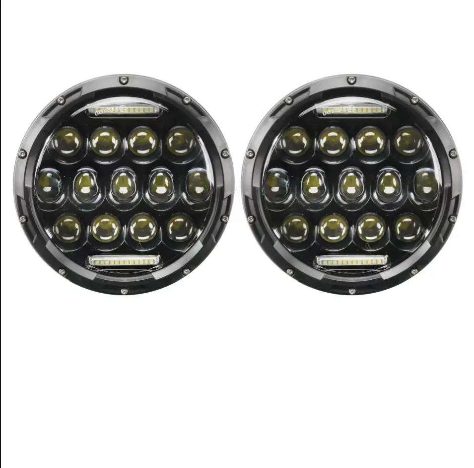 7 Inch 60W LED Headlight With DRL Daytime Running Light High Low Beam Amber Turn Signal In stock with Supplier 7 to 14 days