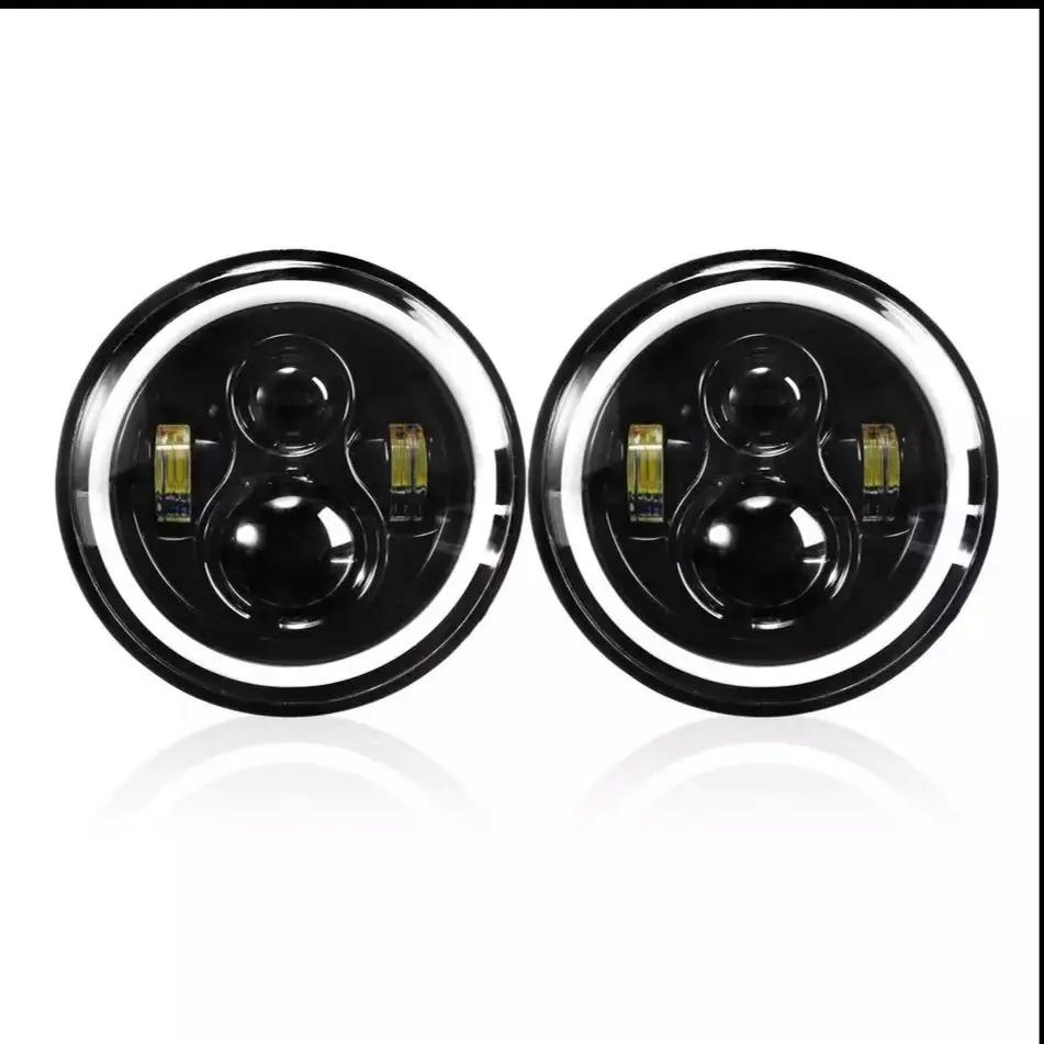 7 Inch 60W LED Headlight With DRL Daytime Running Light High Low Beam Amber Turn Signal In stock with Supplier 7 to 14 days