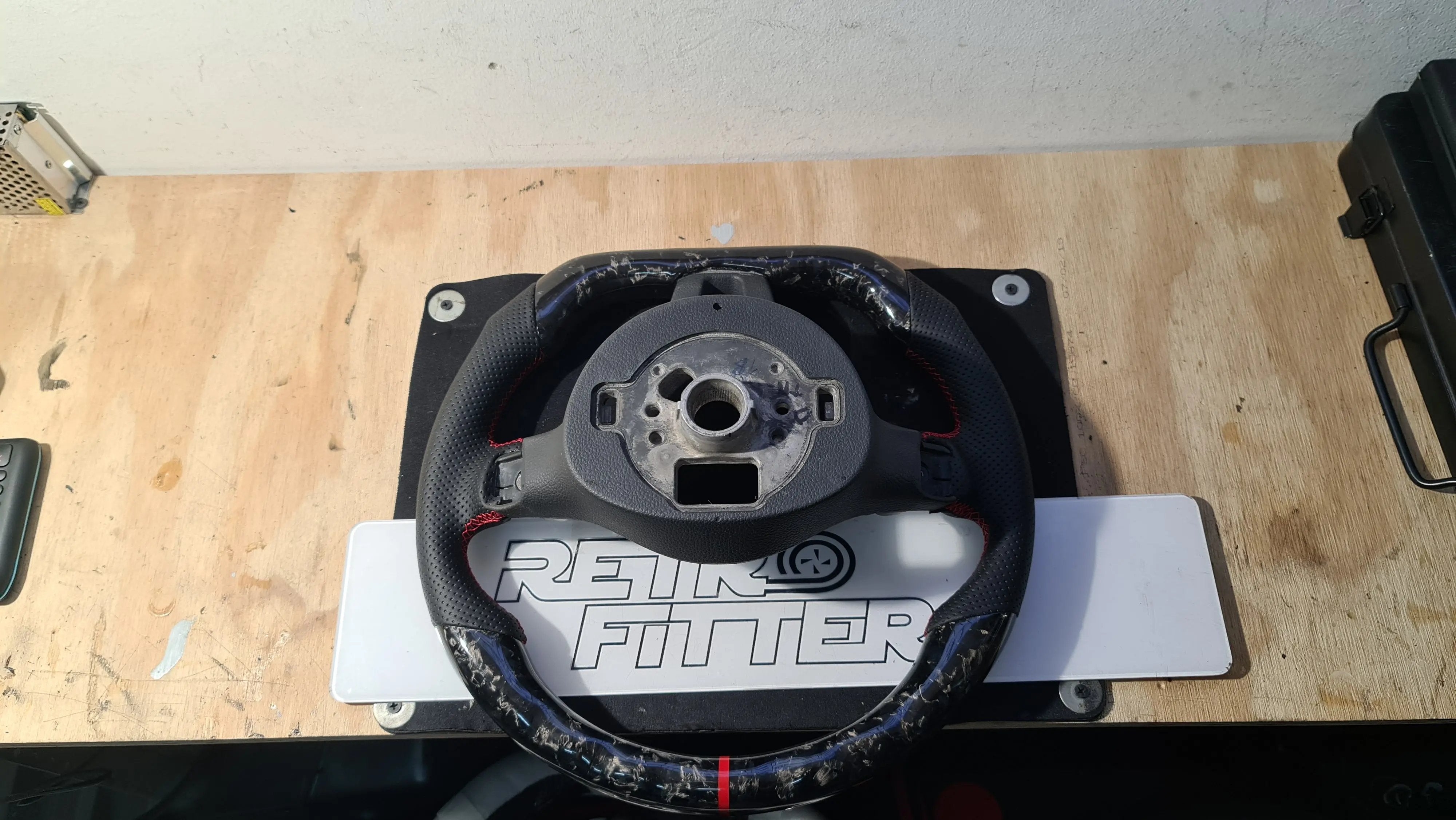 Carbon Fiber Steering Wheel Volkswagen mk6 Gti / R / Scirocco / Polo (Airbag cover excl ) Made on order 6 to 8 weeks