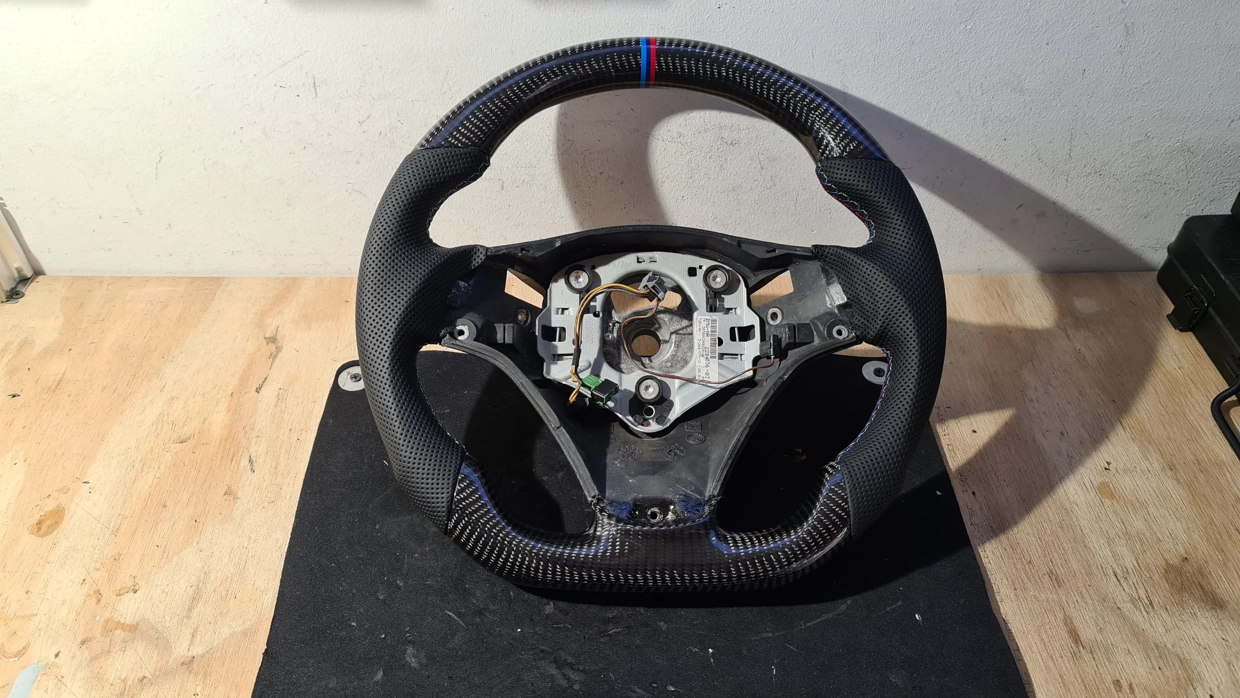 Carbon Fiber Steering Wheel Bmw E90 /E92 (Airbag cover excl ) Made on order 6 to 8 weeks