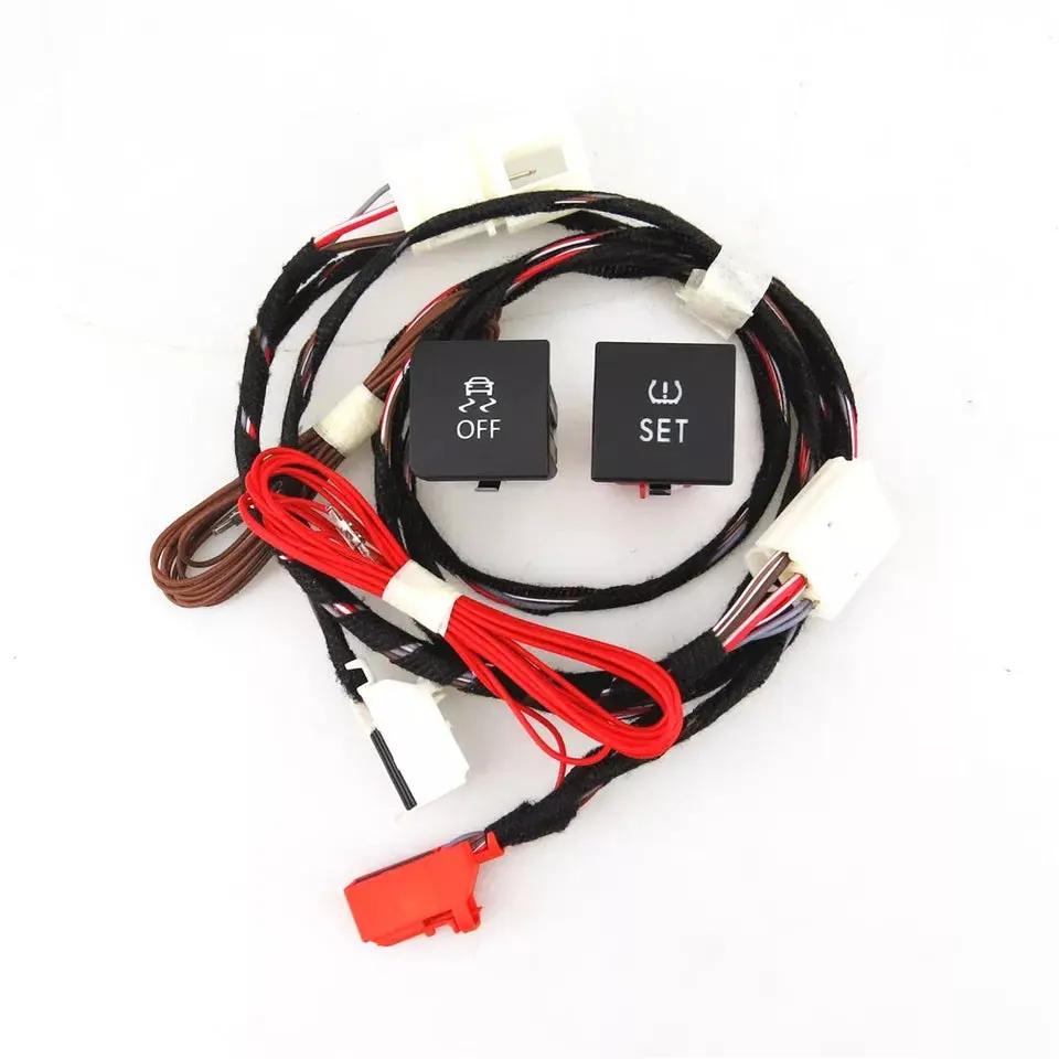 Volkswagen Golf Jetta 6 MK6 ESP OFF ASR TPMS SET Tire Pressure Monitoring Warning Switch Button With Harness Retrofitters RSA