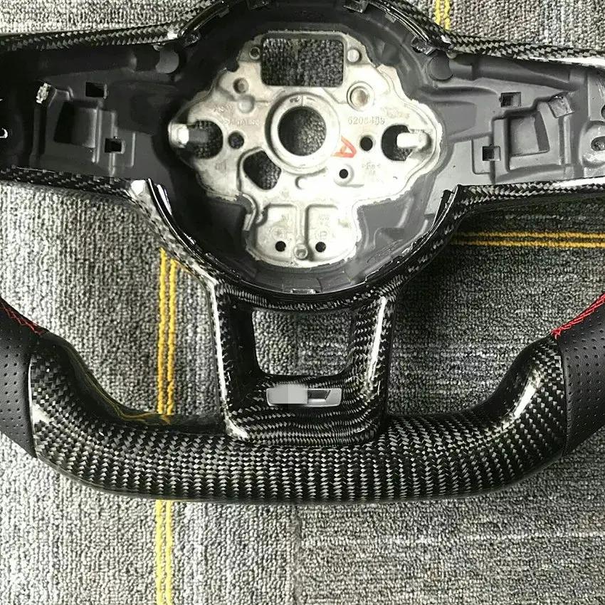 Carbon Fiber Steering Wheel Volkswagen mk7 Gti / R / Rline / Polo Aw1 (Airbag cover excl ) Made on order 6 to 8 weeks
