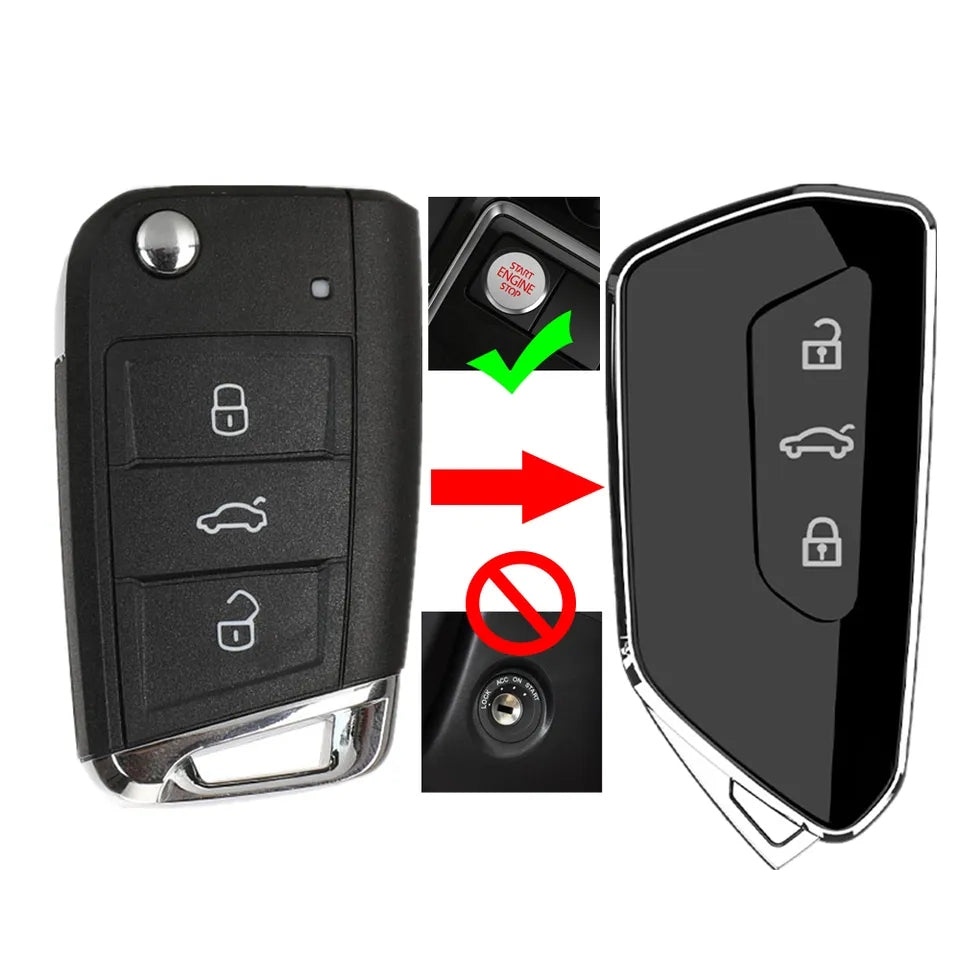 Car MQB Key Modified Golf 8 MK8 Remote Key Shell for VW Golf MK7 Jetta Tiguan Polo Touran