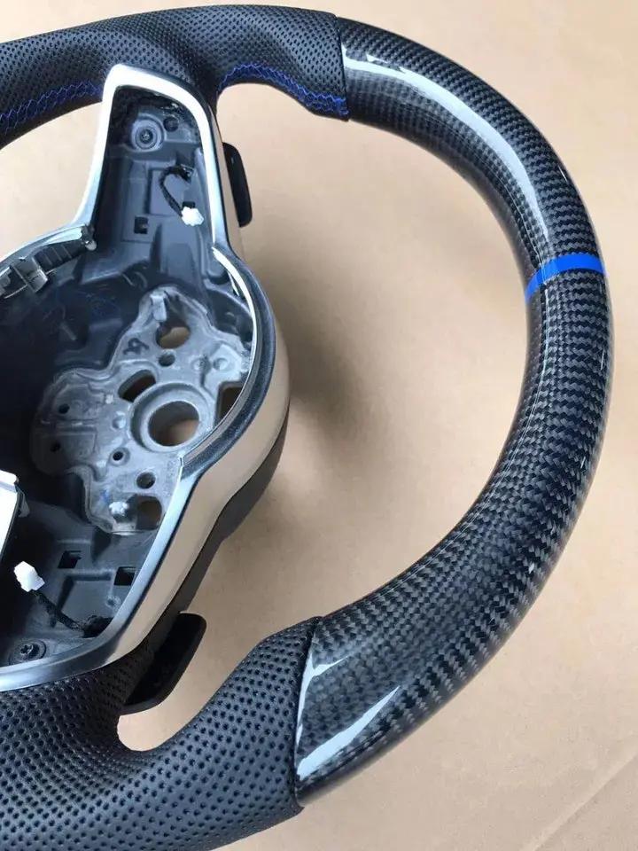 Carbon Fiber Steering Wheel Volkswagen mk7 Gti / R / Rline / Polo Aw1 (Airbag cover excl ) Made on order 6 to 8 weeks