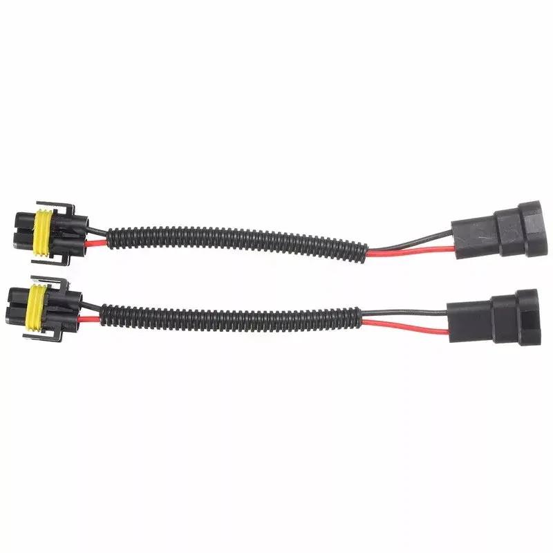 2Pcs 12V 9006 To H11 H8 Headlight Fog Light Conversion Connector Wiring Harness Retrofitters RSA