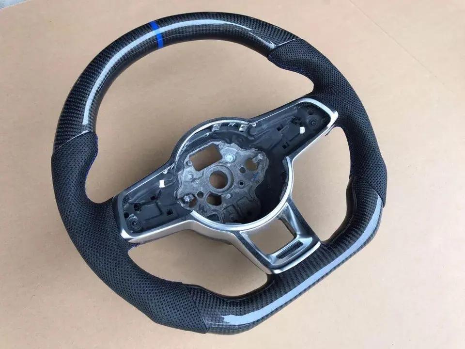 Carbon Fiber Steering Wheel Volkswagen mk7 Gti / R / Rline / Polo Aw1 (Airbag cover excl ) Made on order 6 to 8 weeks