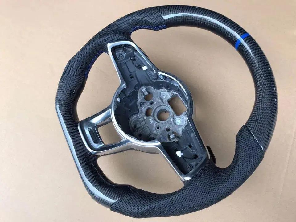 Carbon Fiber Steering Wheel Volkswagen mk7 Gti / R / Rline / Polo Aw1 (Airbag cover excl ) Made on order 6 to 8 weeks