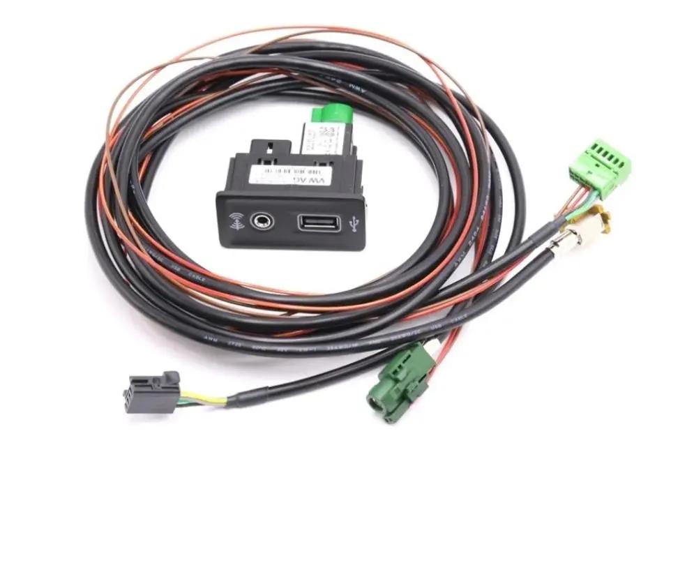 Volkswagen Golf MK7 CarPlay Media AUX MIB2 PRO USB AMI Install Plug Socket Switch Button Harness Retrofitters RSA