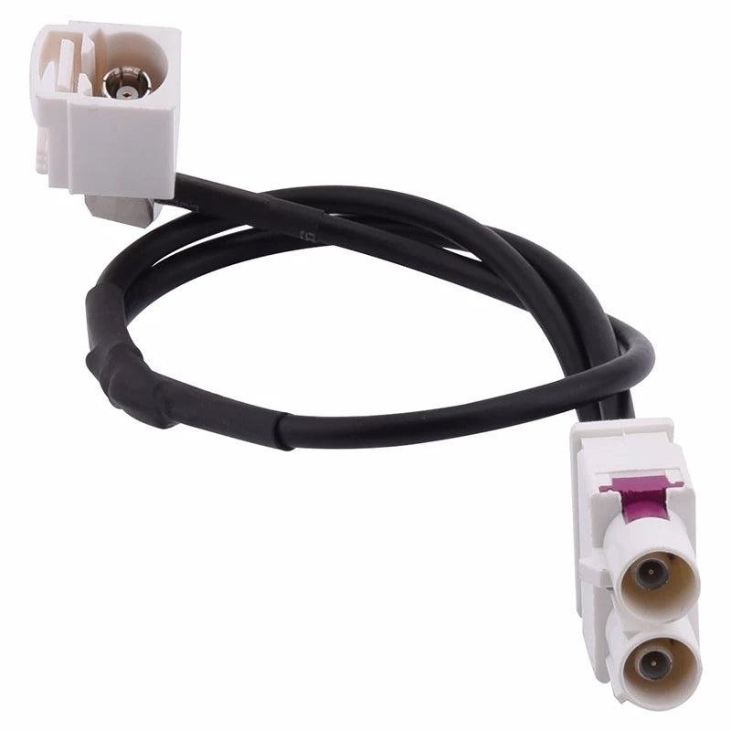 1 Female To 2 Male Car Antenna FM Radio Amplified Audio Signal Amplifier Booster Cable For Volkswagen/Skoda/Audi