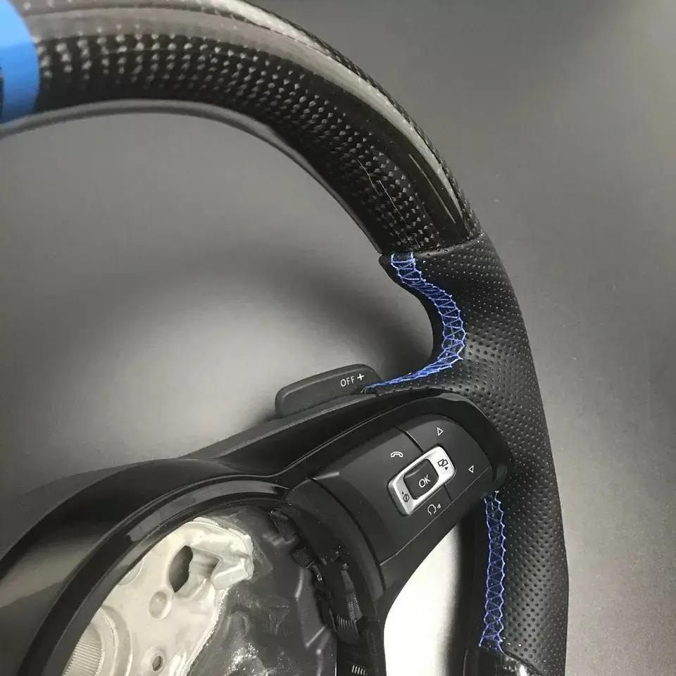 Carbon Fiber Steering Wheel Volkswagen mk7 Gti / R / Rline / Polo Aw1 (Airbag cover excl ) Made on order 6 to 8 weeks