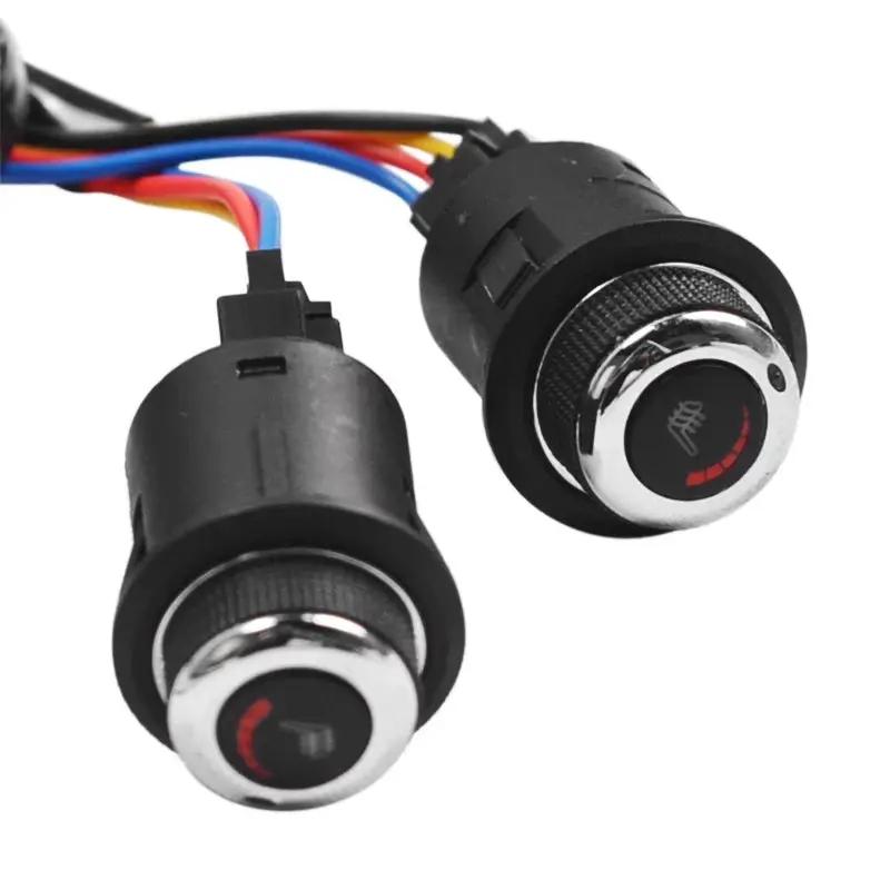 4pcs 6 Level 12V Carbon Fiber Universal Car Seat heaters In stock with Supplier 7 to 14 days