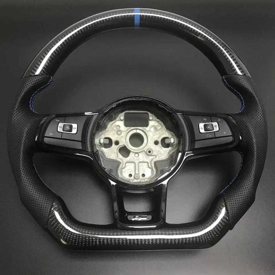 Carbon Fiber Steering Wheel Volkswagen mk7 Gti / R / Rline / Polo Aw1 (Airbag cover excl ) Made on order 6 to 8 weeks