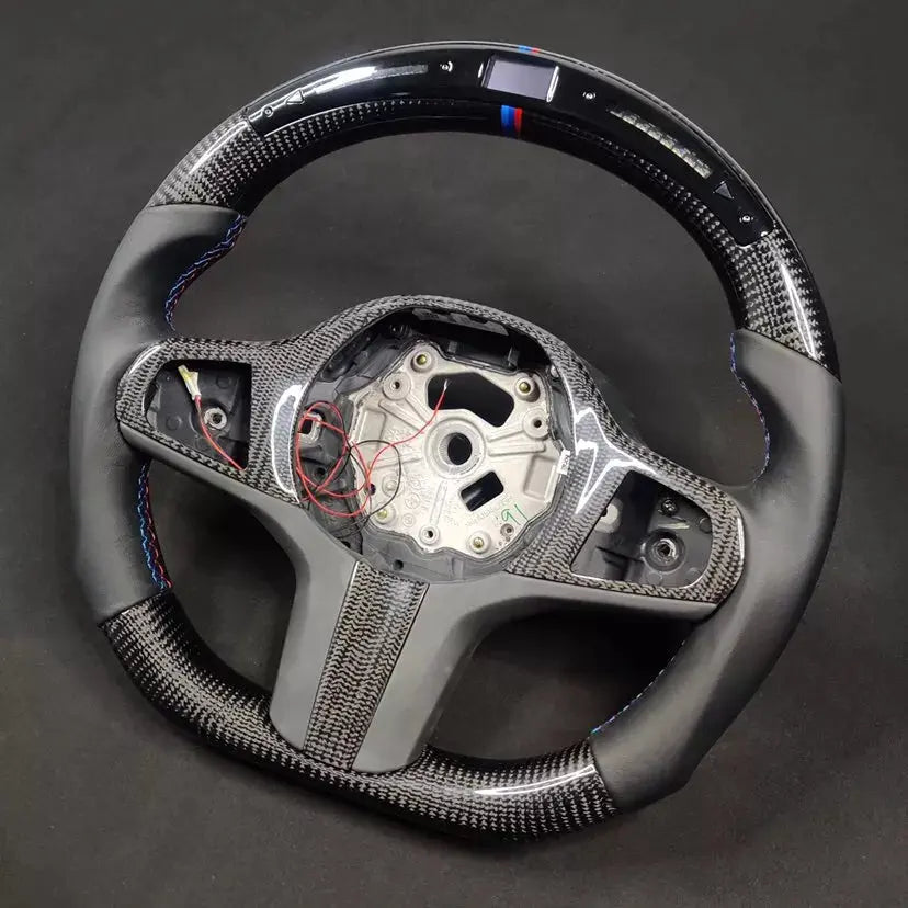 Carbon Fiber Steering Wheel Bmw G20 (Airbag cover excl ) Made on order 6 to 8 weeks