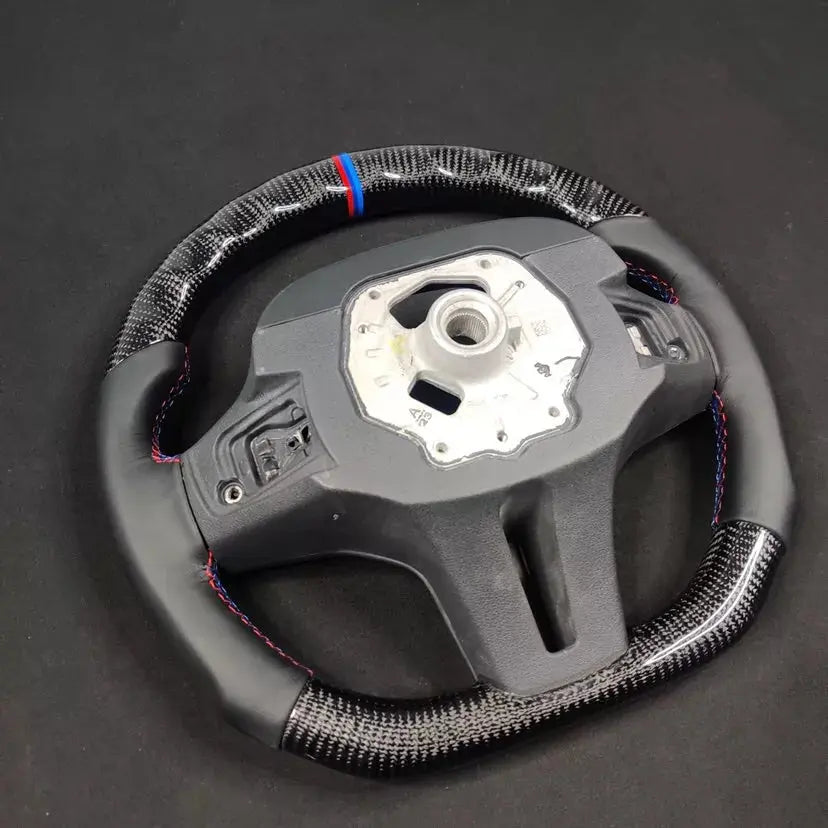 Carbon Fiber Steering Wheel Bmw G20 (Airbag cover excl ) Made on order 6 to 8 weeks