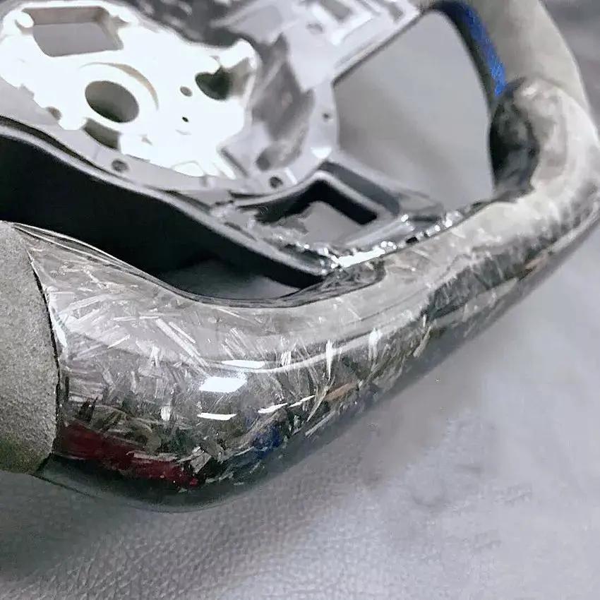 Carbon Fiber Steering Wheel Volkswagen mk7 Gti / R / Rline / Polo Aw1 (Airbag cover excl ) Made on order 6 to 8 weeks