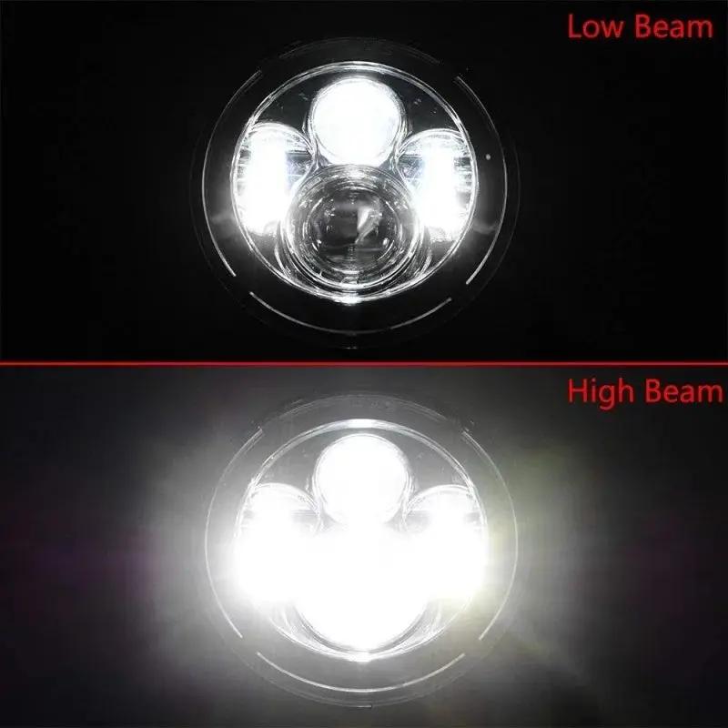 7 Inch 60W LED Headlight With DRL Daytime Running Light High Low Beam Amber Turn Signal In stock with Supplier 7 to 14 days