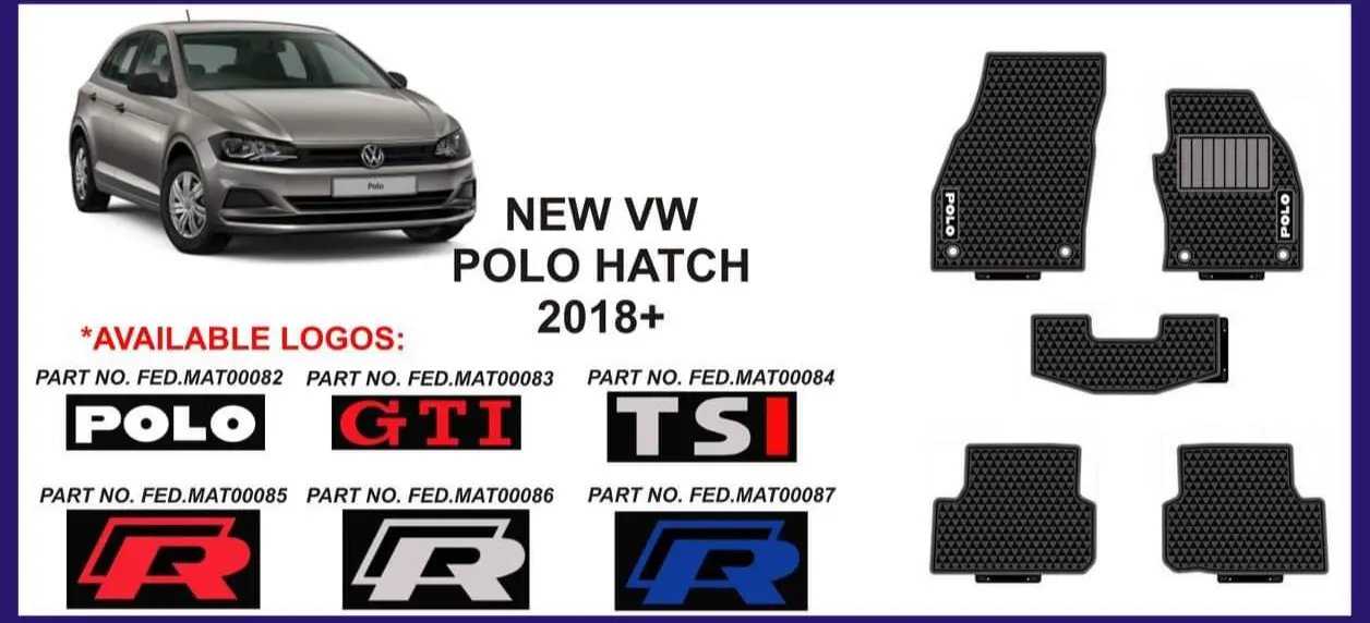 Volkswagen Polo Heavy Duty Rubber mats Retrofitters RSA
