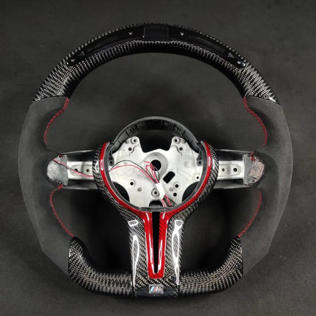Carbon Fiber Steering Wheel Bmw F30 (Airbag cover excl ) Made on order 6 to 8 weeks