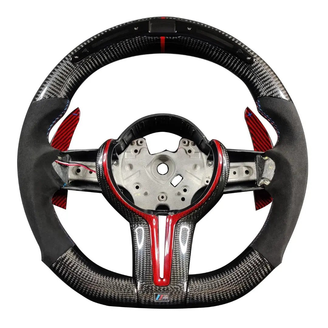 Carbon Fiber Steering Wheel Bmw F30 (Airbag cover excl ) Made on order 6 to 8 weeks