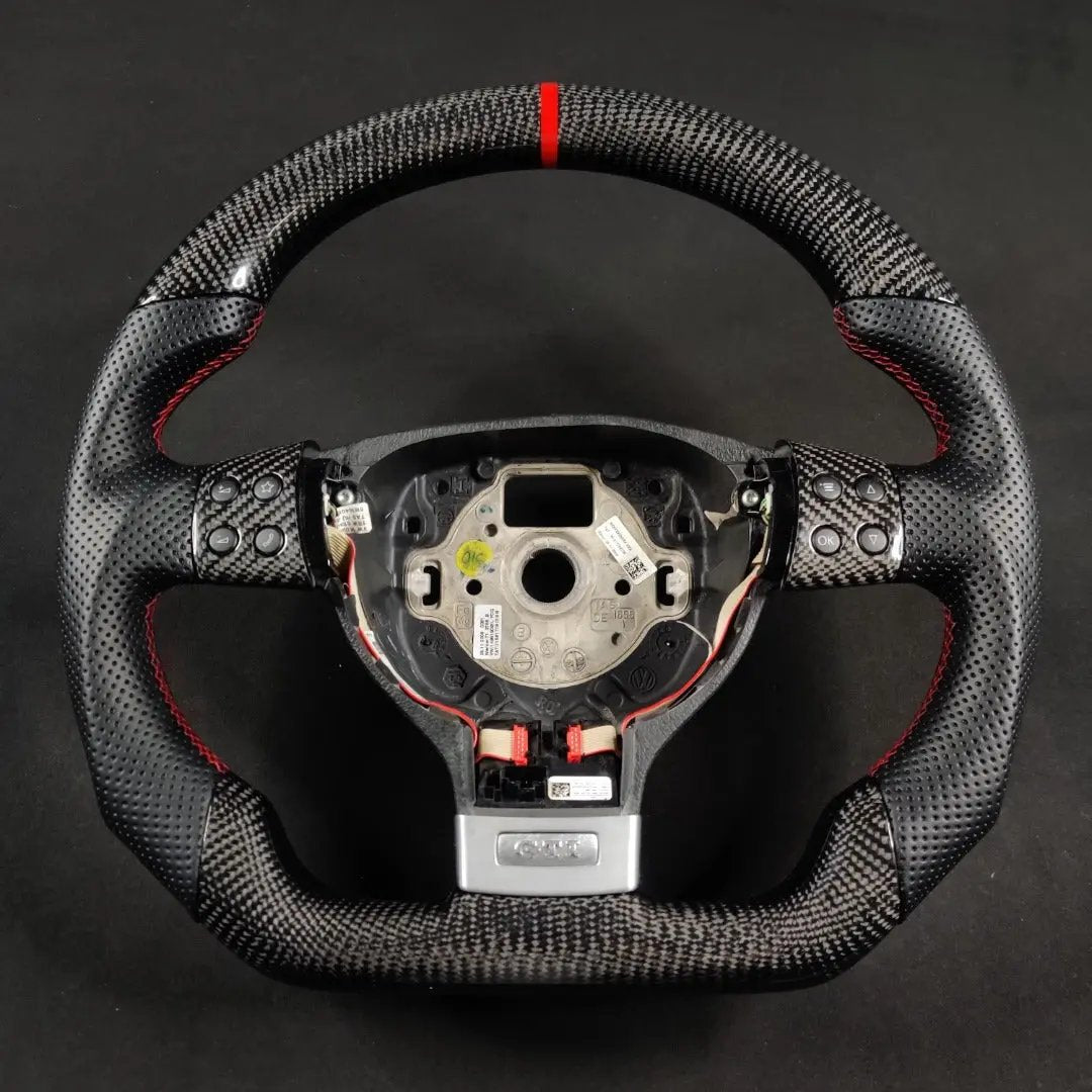 Carbon Fiber Steering Wheel Volkswagen mk5 Gti / R32(Airbag cover excl ) Made on order 6 to 8 weeks