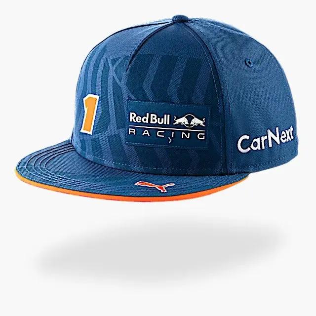Red bull Max Verstappen Blue Flat Cap In stock with Supplier 7 to 14 days