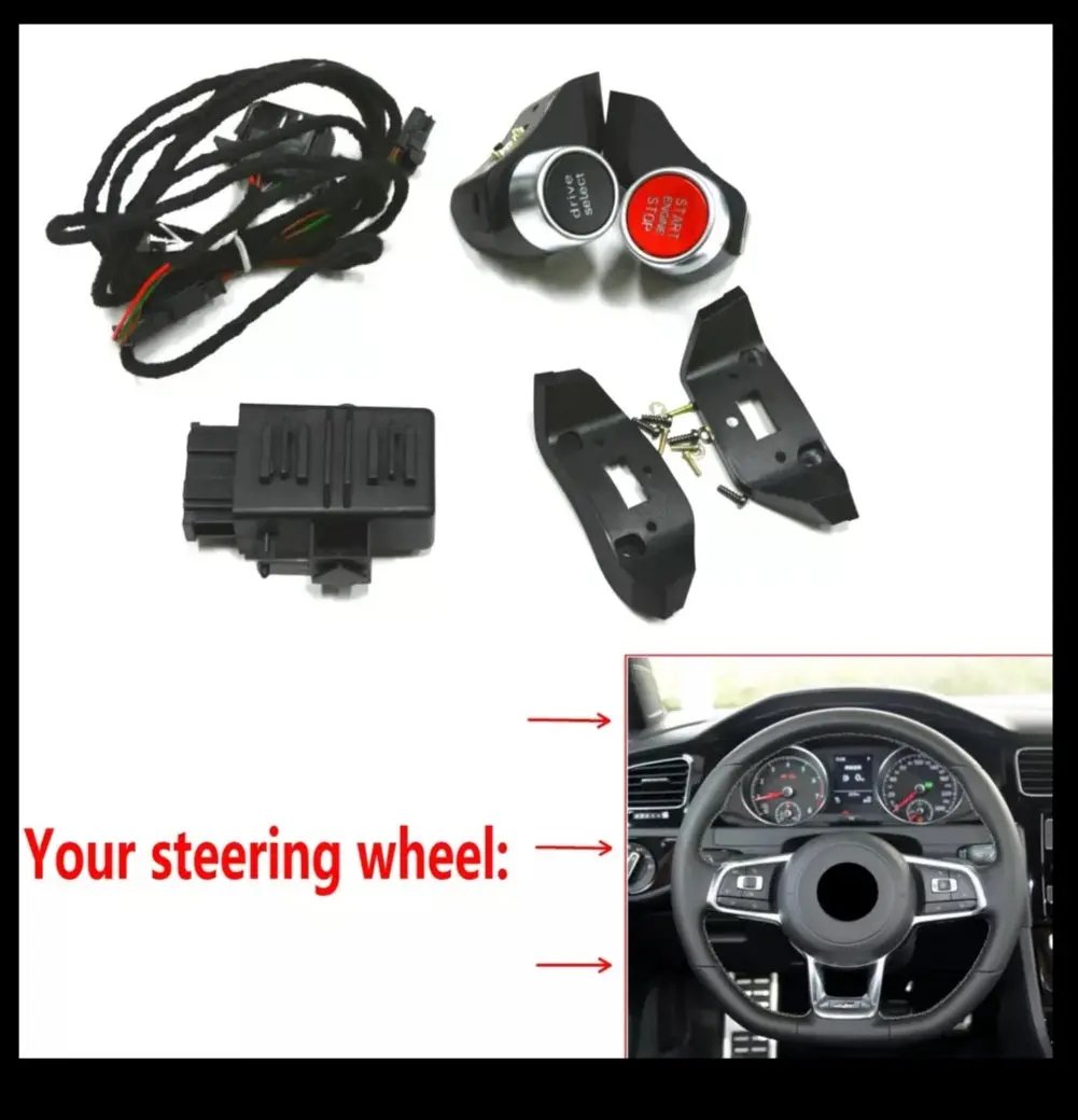 Volkswagen / Audi MQB Steering Wheel Driving Select Mode TT RS R8 Engine Start Stop Switch Button In stock with Supplier 7 to 14 days
